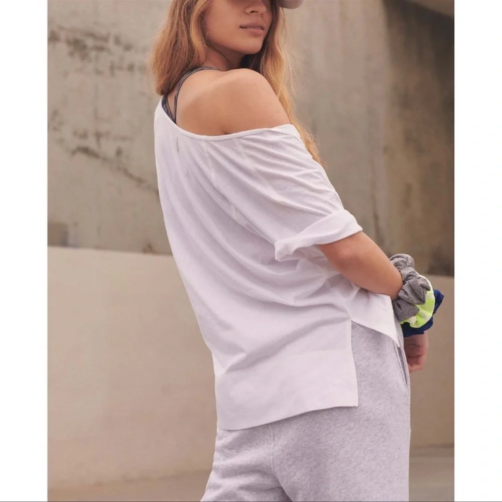 NWT Free People Inhale Henley Graphic Tee* - Picture 4 of 10